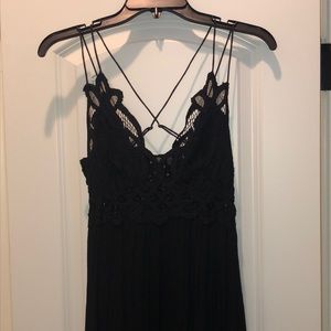 Black FREE PEOPLE MAXI DRESS